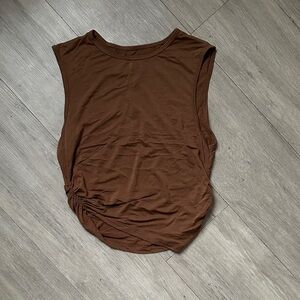 Brown Sleeveless Women's Top
